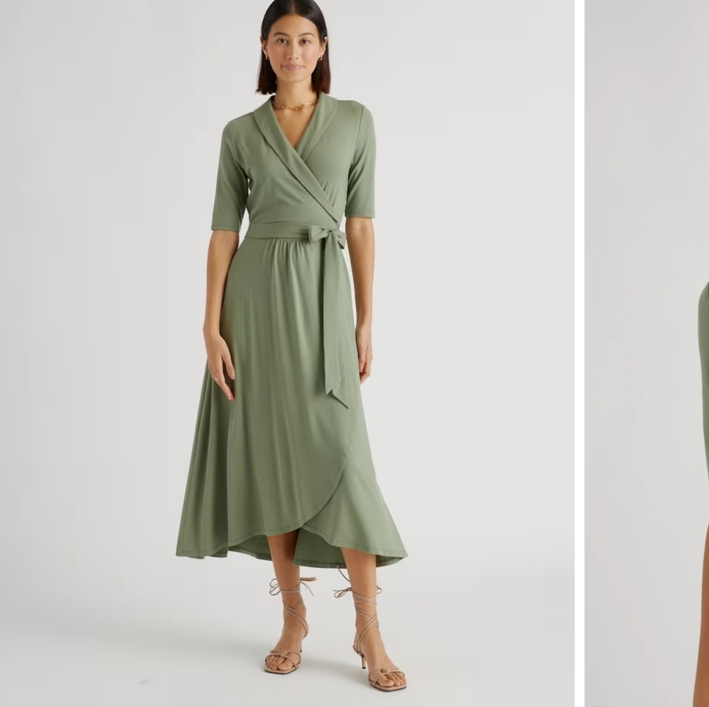 Quince Sage Green Maxi Dress